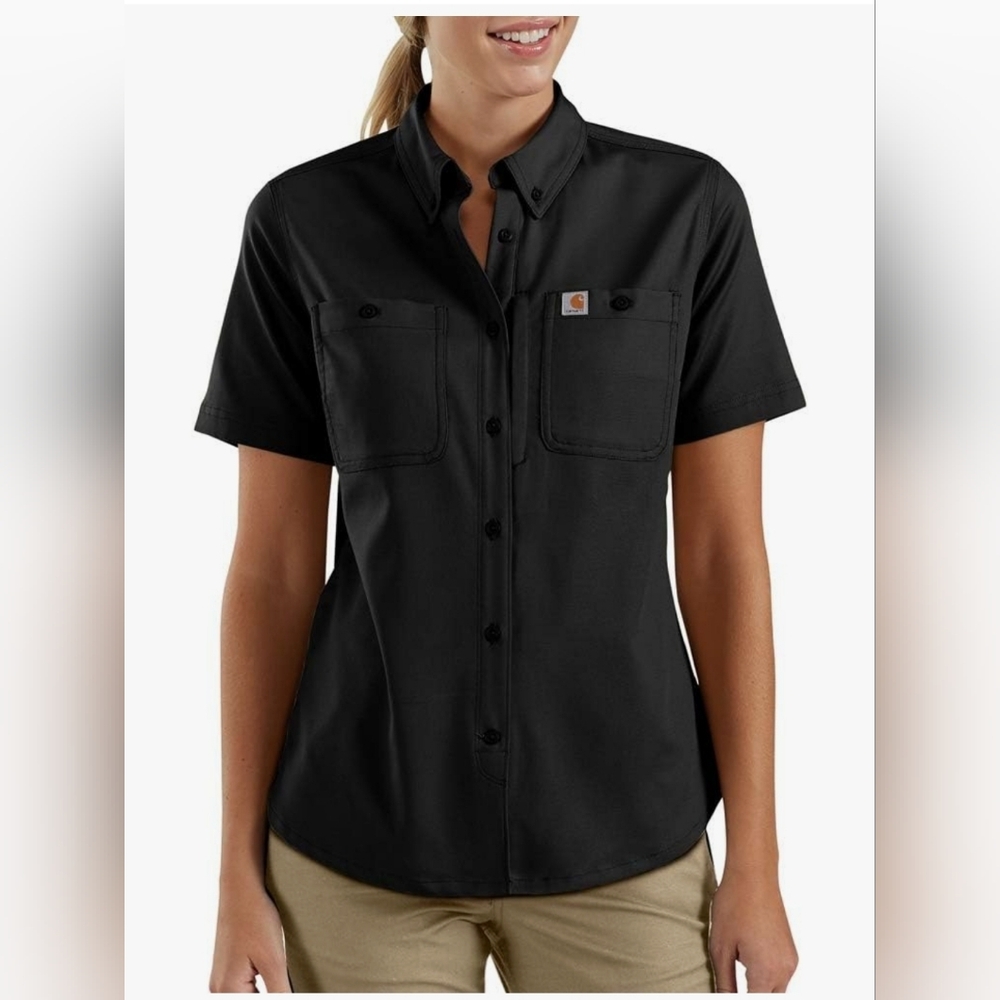Carhartt Women's Casual Black Button Down Shirt